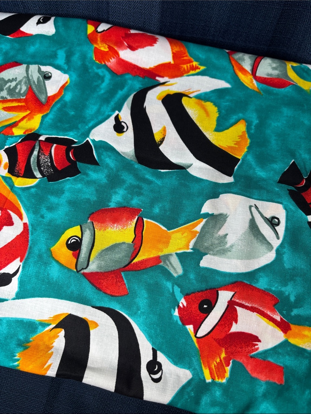 Colorful Tropical Fish Fabric